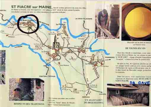 entour de noir, le village de la Bourchiniere en St-Fiacre 44 - ou Maurice ROUSSELIERE se fera un plaisir de vous accueillir