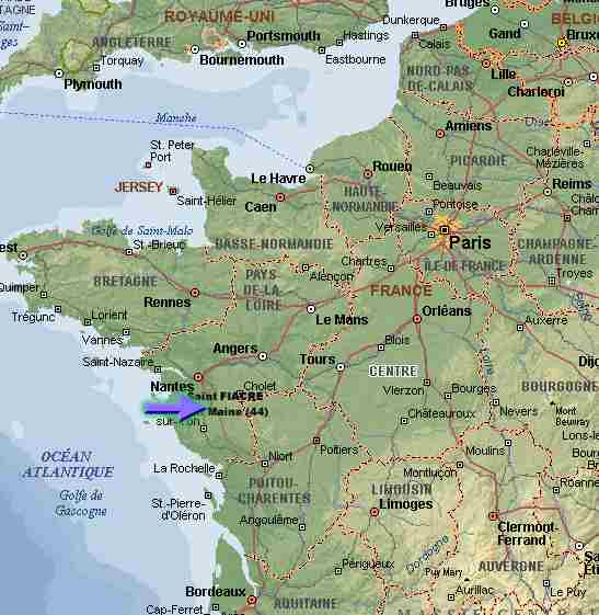  15 Kms au sud de NANTES - entre VERTOU et Saint-Fiacre, Maurice ROUSSELIERE vous accueillera  la Bourchinire